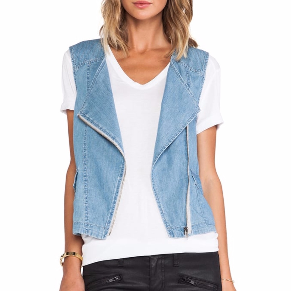 Anthropologie Chambray vest